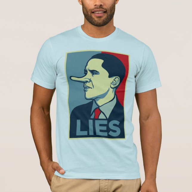 Obama liegt Shirt (Vorderseite)