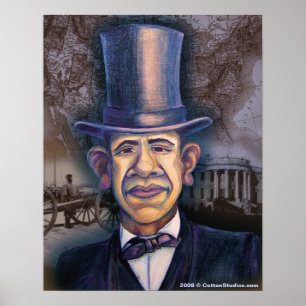 Obama - Lincoln parallel Poster