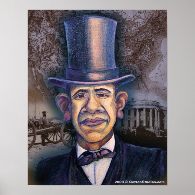 Obama - Lincoln parallel Poster (Vorne)