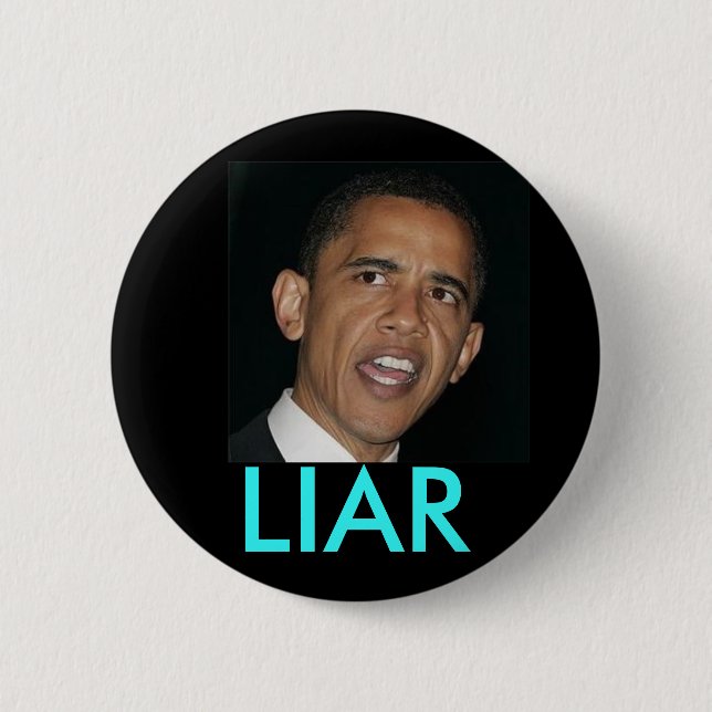 Obama, LÜGNER Button (Vorderseite)