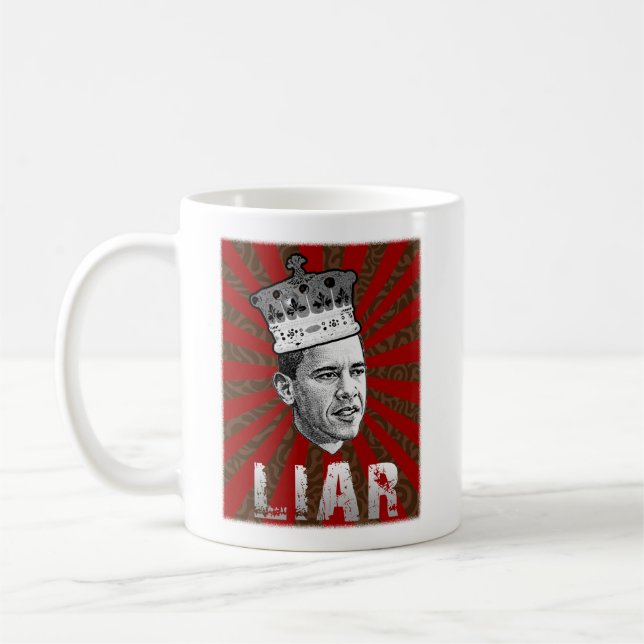 Obama-Lügner Kaffeetasse (Links)