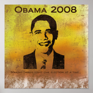 Obama macht wieder alles richtig...(Druck) Poster