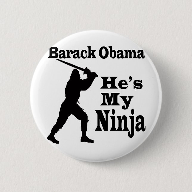 Obama mein Ninja Button (Vorderseite)