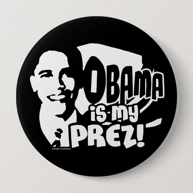 Obama mein Prez Knopf Button (Vorderseite)