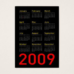 Obama Memorabilia - Calendrier de poche 2009
