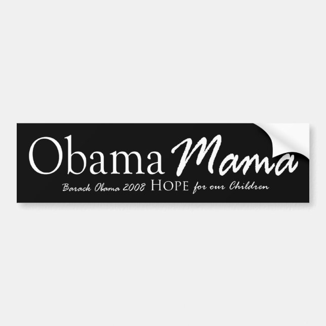 Obama-Mutter Autoaufkleber (Vorne)