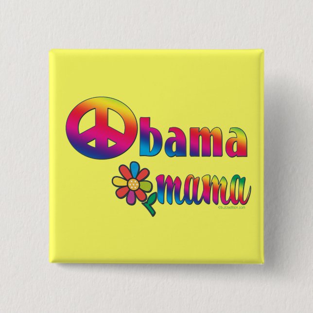 Obama-Mutter Button (Vorderseite)