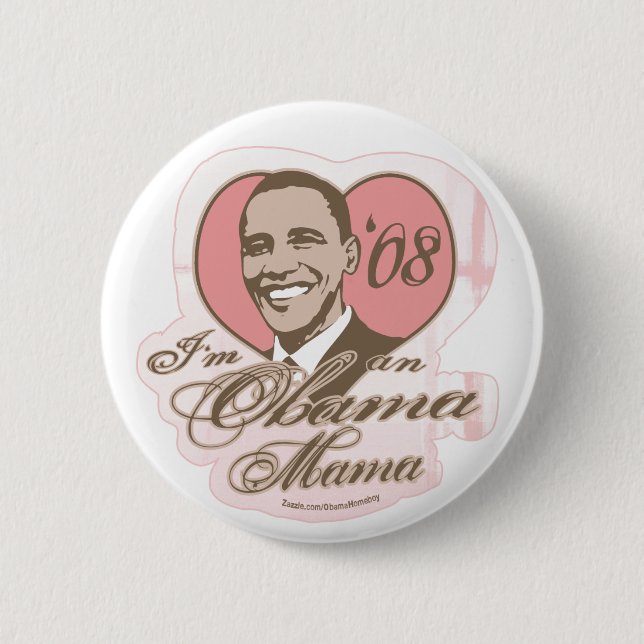 Obama-Mutter Button (Vorderseite)