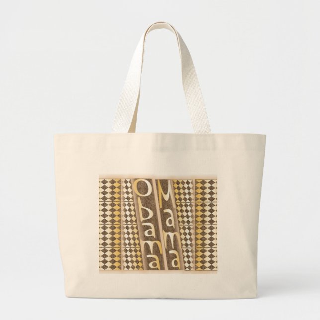 Obama-Mutter Tote Bag Jumbo Stoffbeutel (Vorne)