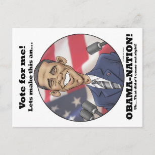 Obama-Nation Postkarte