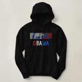 Obama neu gewählt bestickter hoodie
