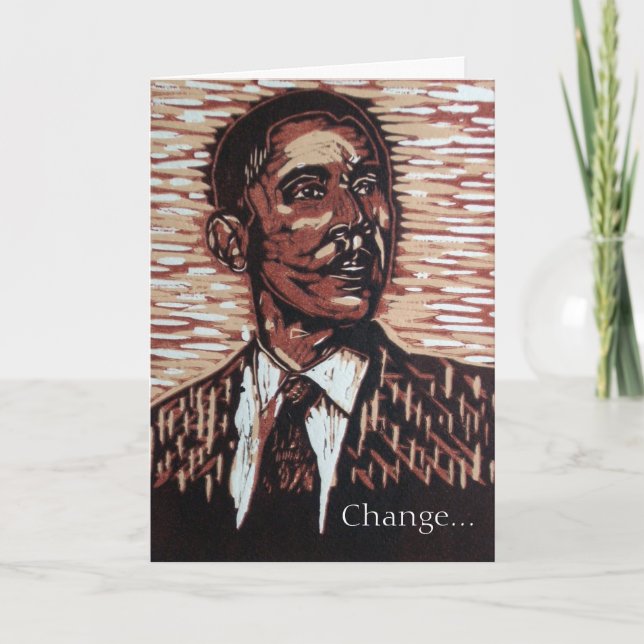 Obama-Neujahrskarte Feiertagskarte (Vorderseite)