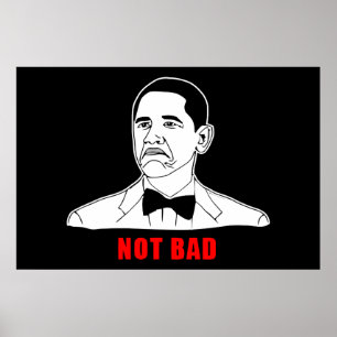 Obama nicht böse Mammutwut konfrontiert Comic Poster