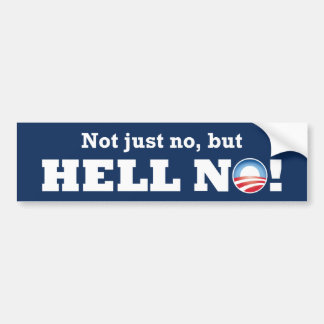 Obama nicht gerade kein, aber NEIN! Autoaufkleber