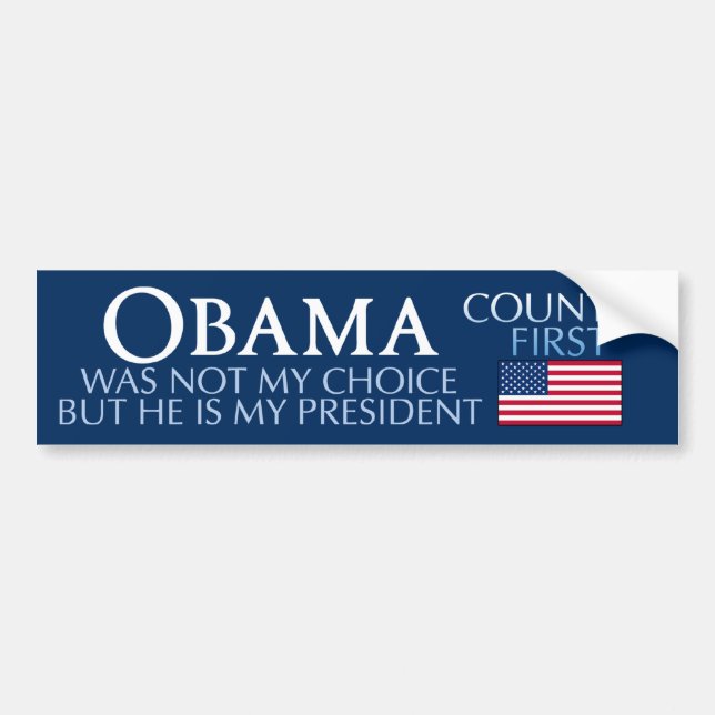 Obama - nicht mein Wahl-Mein Präsident Autoaufkleber (Vorne)