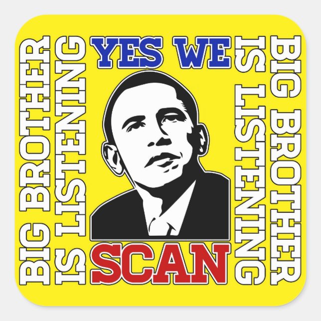 Obama Oui Nous Analysons Sticker (Devant)