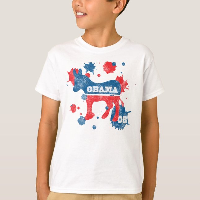 Obama Paint T-Shirt (Vorderseite)