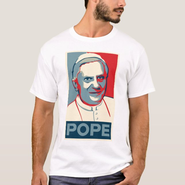 Obama-Papst Design T-Shirt (Vorderseite)