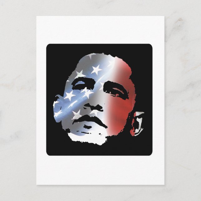 Obama Patriot Postkarte (Vorderseite)