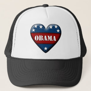 Obama-patriotisches Herz Truckerkappe