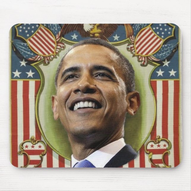 Obama patriotisches Mousepad (Vorne)