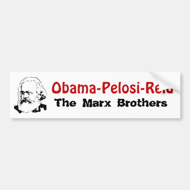 Obama-Pelosi-Reid - die Marx-Brüder Autoaufkleber (Vorne)