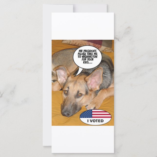 Obama Pet/Whitehouse Spaß (Vorderseite)