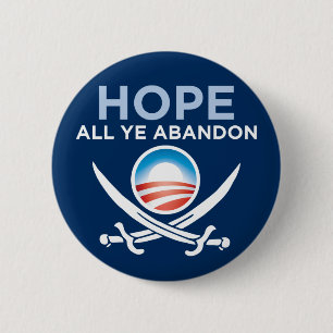 Obama-Pirat - hoffen Sie allen YE-Verzicht Button