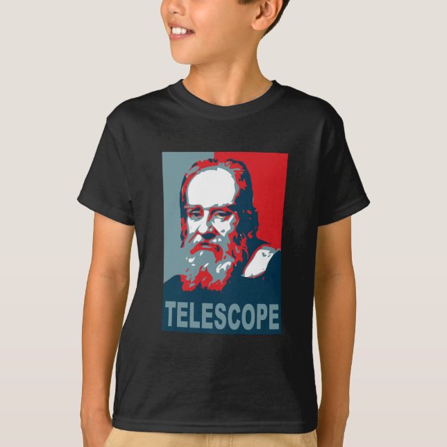 Obama-Plakat - Galileo-Teleskop T-Shirt (Vorderseite)