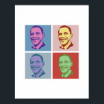 OBAMA POP ART -.png Poster<br><div class="desc">PolitiClothes.com Political Clothing for Everyone! Browse 100's of Political Humor Tees and Election Designs on T-Shirts, Bumper Stickers, Hoodies, Buttons, Cards, Mugs, Posters und More! FOLLOW US ONLINE @: SHOP: http://www.Politiclothes.com FACEBOOK: http://www.facebook.com/politiclothes TWITTER: http://www.twitter.com/politiclothes</div>