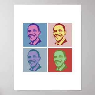 OBAMA-POP-KUNST - .PNG POSTER