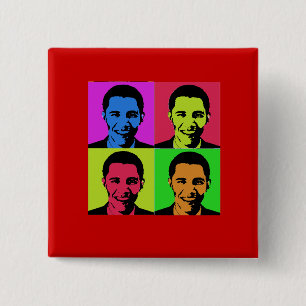 Obama-Porträt Button