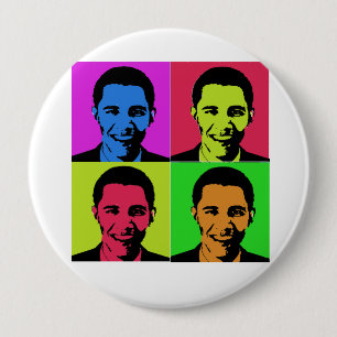 Obama-Porträt Button