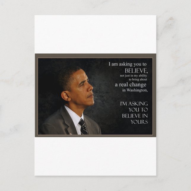 Obama Postkarte (Vorderseite)