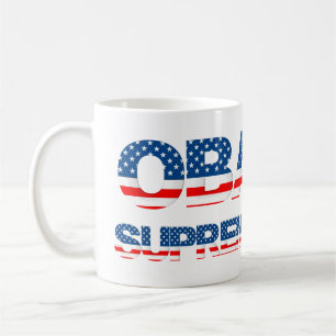 Obama pour la tasse de café de court suprême