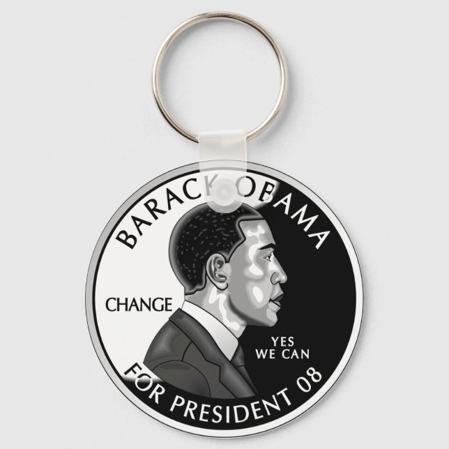 Obama Prez Schlüsselanhänger (Vorderseite)