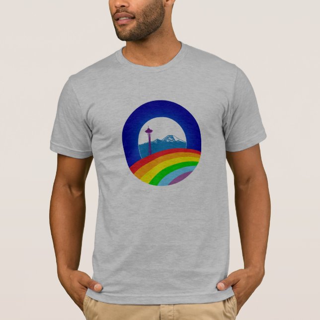 Obama Pride, Ltd Edition Seattle Shirt, Gray T-Shirt (Vorderseite)