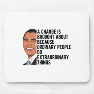 Obama Quotes Barack Obama Politik Mousepad