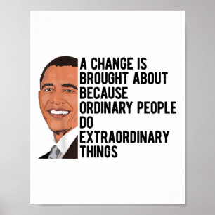 Obama Quotes Barack Obama Politik Poster