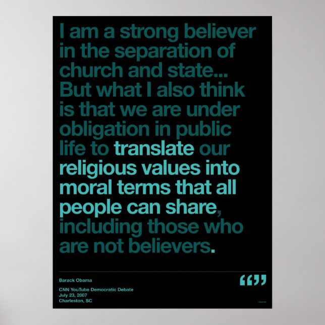 Obama Quotes Poster (Vorne)