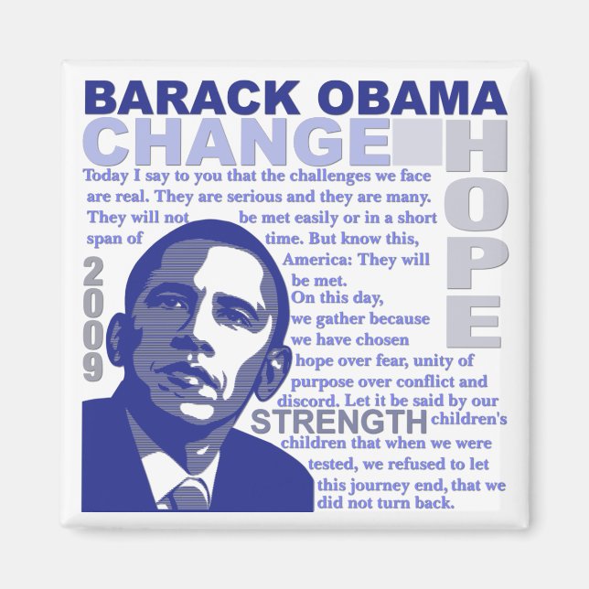 Obama-Rede Magnet (Vorne)