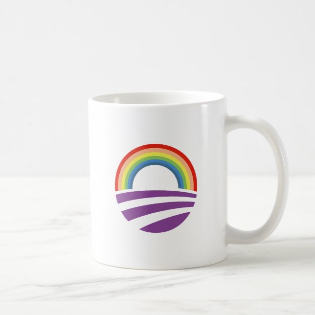 Obama-Regenbogen Kaffeetasse (Rechts)