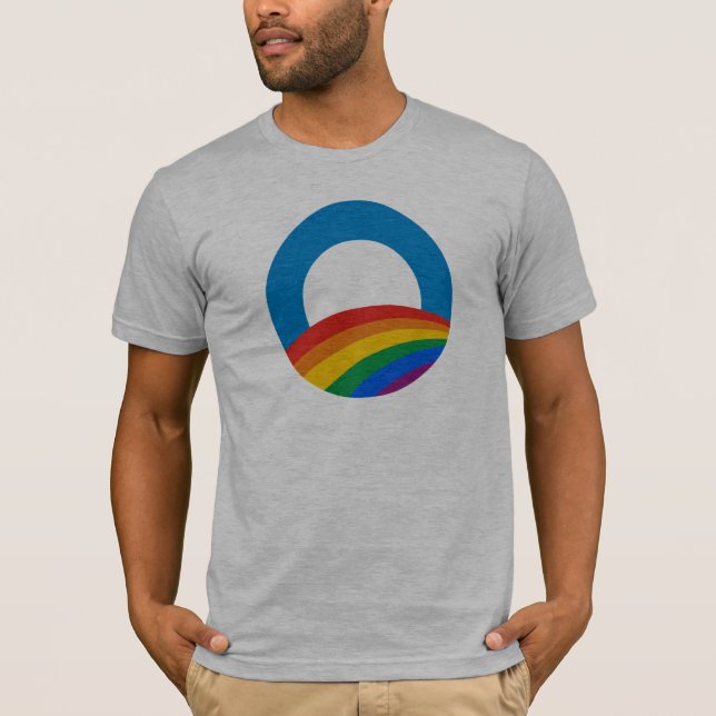 Obama-Regenbogen T-Shirt (Vorderseite)