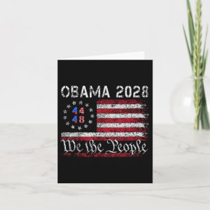 Obama Retro Vintage US-Flagge 44 48 Patriotisch 20 Karte