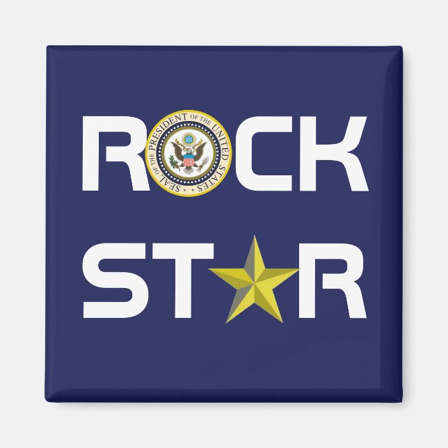 Obama - Rock Star Magnet (Vorne)