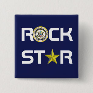 Obama - Rockstar Button