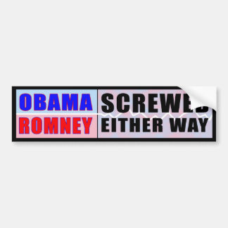 Obama Romney - a vissé l'un ou l'autre autocollant