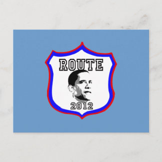 Obama Route 2012 Barack Obama Präsident Barack Oba Postkarte