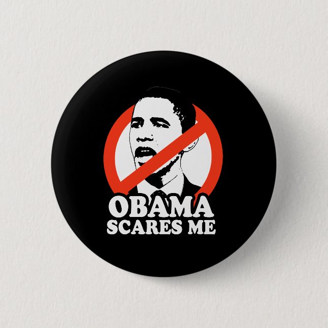 OBAMA SCHERT MICH / ANTI-OBAMA-T - SHIRT BUTTON (Vorderseite)