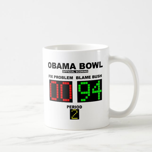Obama-Schüssel - offizielles Zählen Kaffeetasse (Rechts)